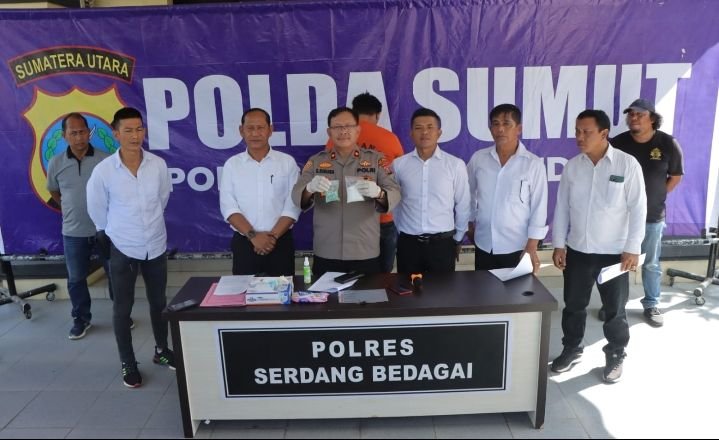Polres Sergai gagalkan peredaran narkoba 100 gram dan 100 butir Pil Ekstasi di Jalinsum Perbaungan