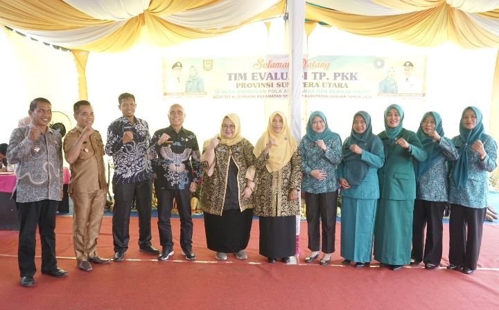 Tim Evaluasi Pola Asuh Anak Remaja Tingkat Provsu Kunjungi Desa Sei Halim Hasak Kabupaten Asahan