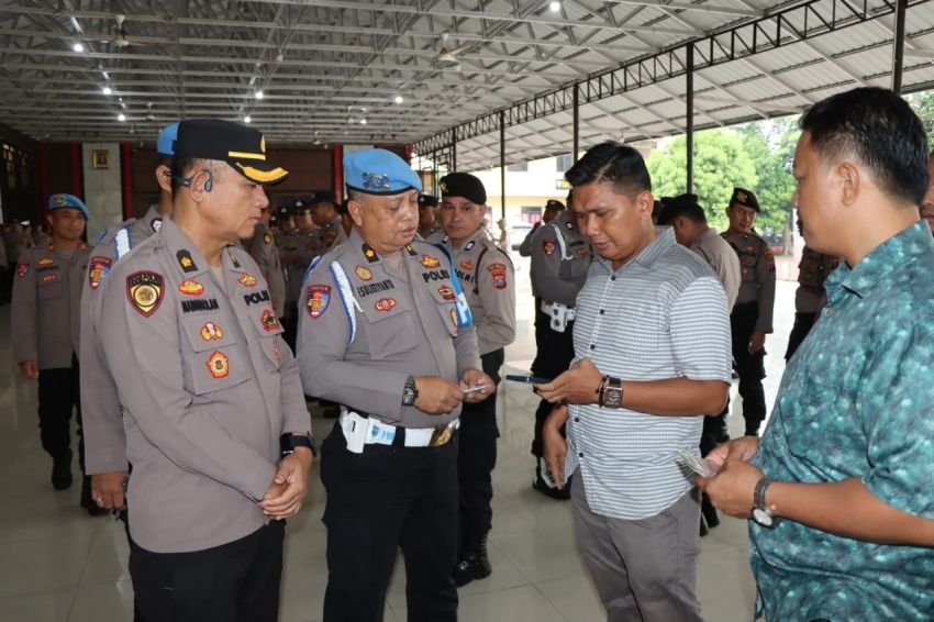 Bid Propam Polda Sumut bersama Sie Propam Polresta Deli Serdang Gelar Gaktiblin di Polresta Deli Serdang