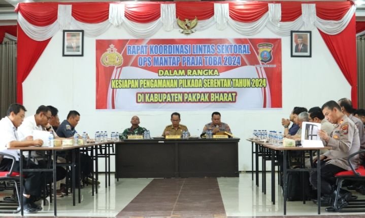 Rapat Koordinasi Lintas Sektor OPS Mantap Praja Toba Tahun 2024