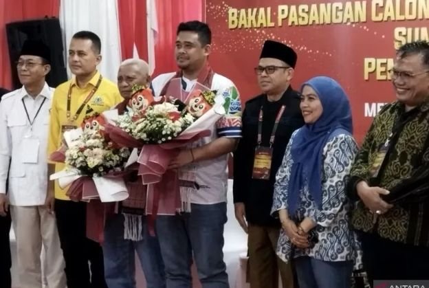 KPU dan Bawaslu RI Awasi Langsung Pendaftaran Paslon Bobby - Surya di KPU Sumut
