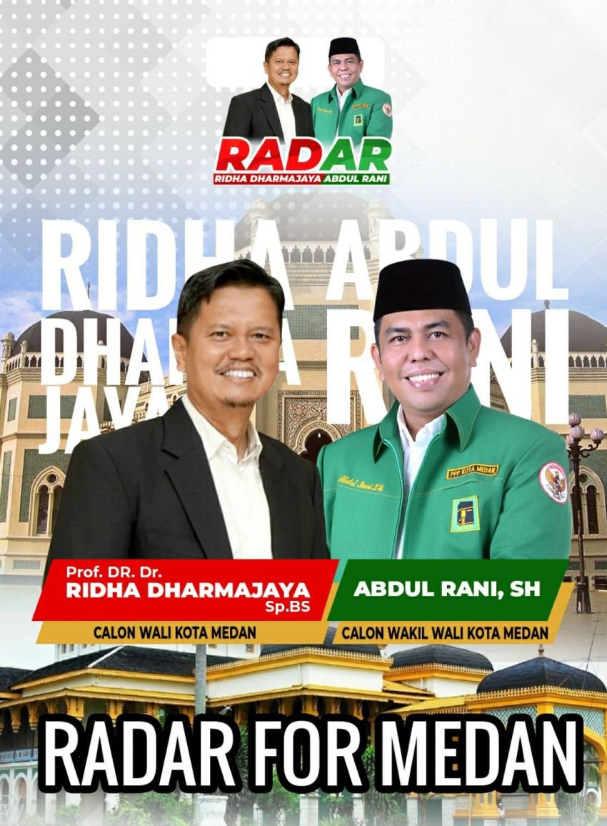 PDIP Resmi Usung Ridha -Abdul Rani Sebagai Cawalkot dan Wawalkot Medan 2024