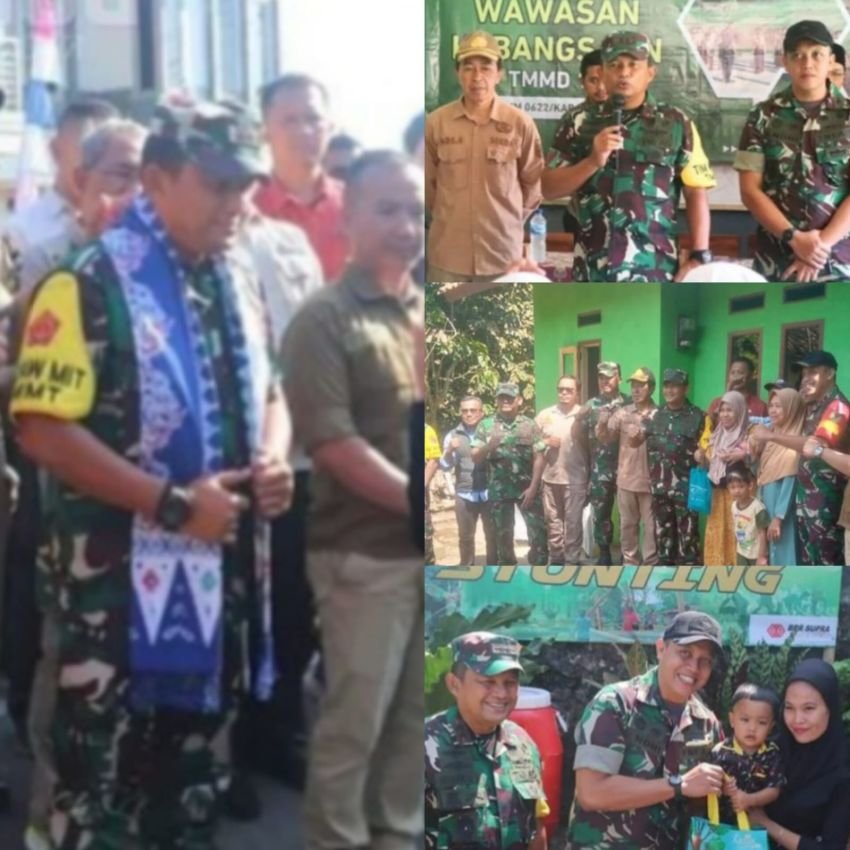 Wadanpusterad Tinjau TMMD ke-121 di Sukabumi,Mayjend Herianto Syahputra Evaluasi dan Apresiasi untuk Pembangunan Infrastruktur Desa