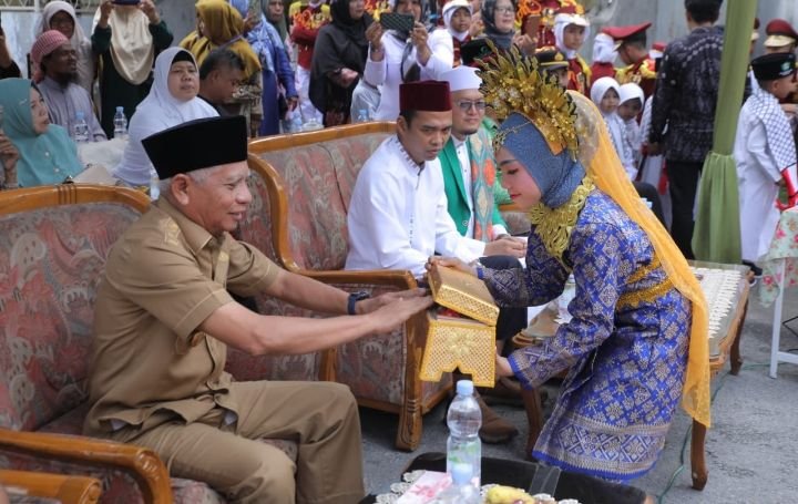 Bupati Asahan Letak Batu Pertama Pembangunan Pintu Gerbang, Kantor dan Aula SD Al-Washliyah 80 Kisaran