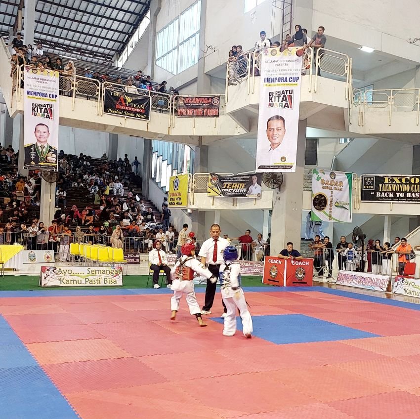 Seru!! Pertandingan Taekwondo Pra PON XXI, Semangat dan Antusiasme Atlet Menghiasi Event
