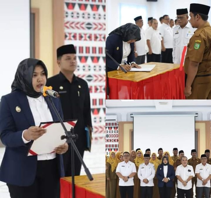 Wabup Atika Nasution Lantik 9 Kepsek dan 11 Kapus di Aula Kantor Bupati Madina, Ini Daftarnya  Madina | Sumut24.co  Wakil Bupati (Wabup) Mandailing Na