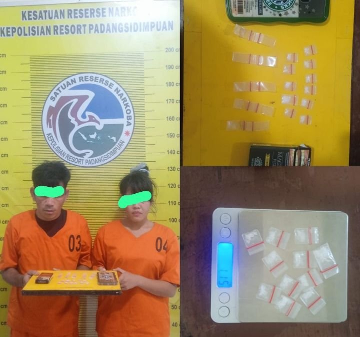 Tim Satresnarkoba Polres Padangsidimpuan Ringkus Dua Pelaku Narkoba di Gg. Durian Aek Tampang