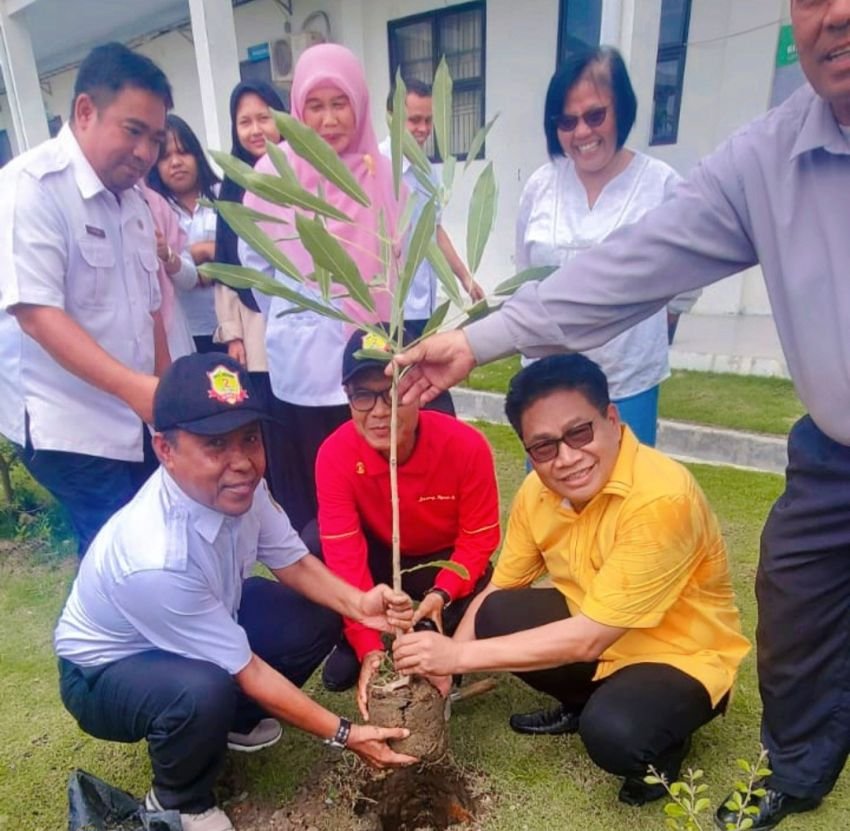 SMAN 2 Medan Gelar Penanaman Pohon Penghijauan