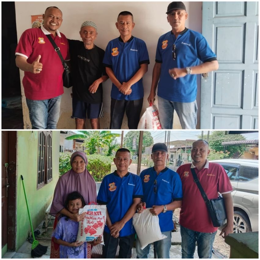 Jumat Berkah, Ketua Pewarta Berikan Bantuan Kepada Wartawan Senior dan Istri Almarhum Fitriadi