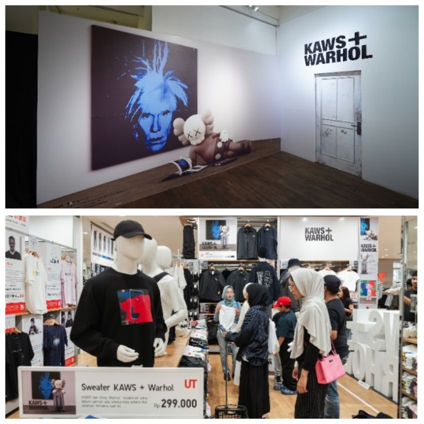Semarak Peluncuran UT Spesial KAWS + Warhol: Dari Instalasi Kontemporer Bergaya Art Gallery, Hingga Sederet Penggemar dengan Antusiasme yang Luar Bias