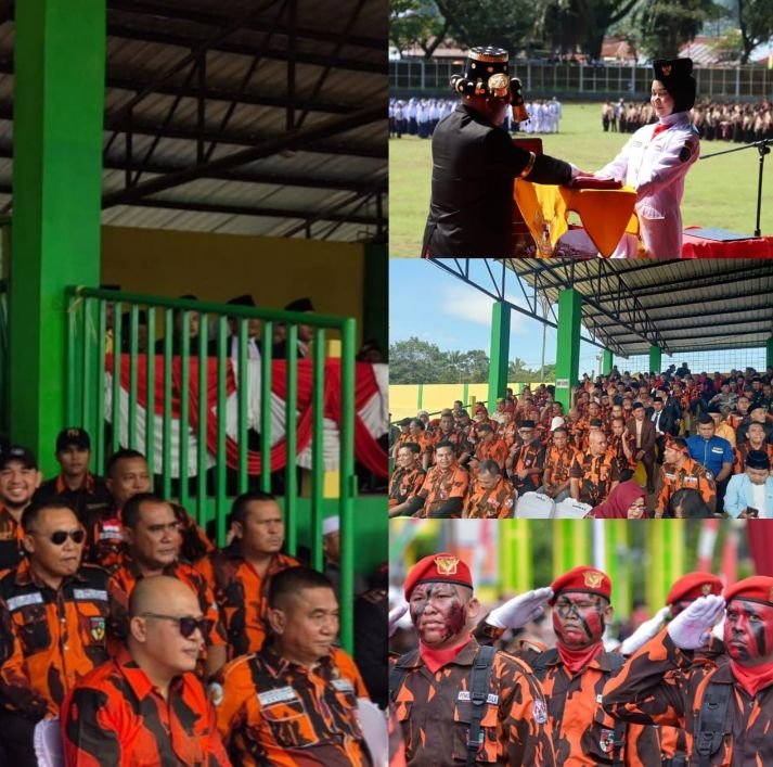Ormas Pemuda Pancasila Padangsidimpuan yang Di nahkodai Fahdriansyah Siregar Penuhi Stadion Naposo