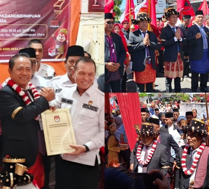 Hapendi Harahap Meng-Gemparkan KPU Padangsidimpuan dan Resmi Mendaftar