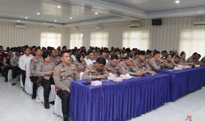 Kapolres Asahan Pimpin Latihan Pra Operasi Mantap Praja Toba 2024