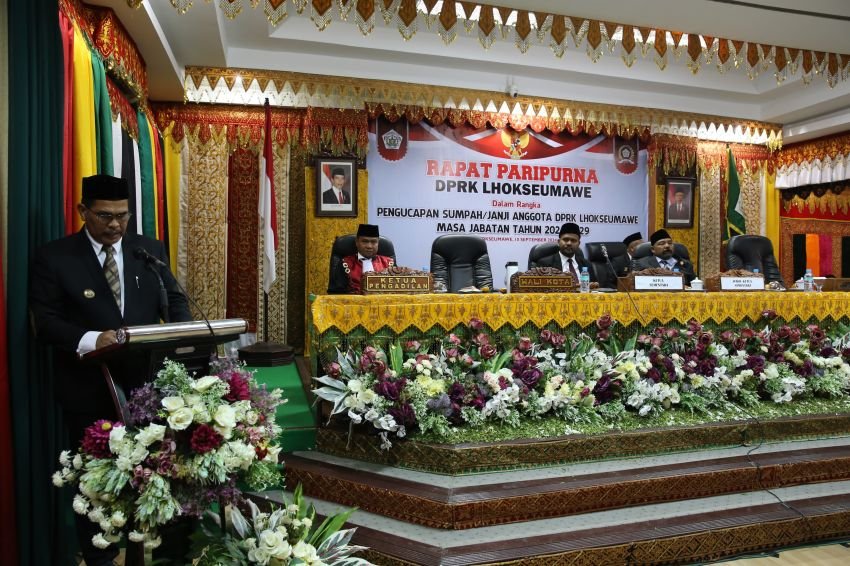 Anggota DPRK terpilih kota Lhokseumawe sebanyak 25 orang Dilantik