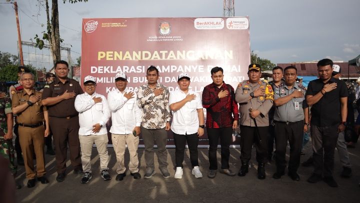 Deklarasi Kampanye Damai Pemilu 2024 di Padang Lawas,