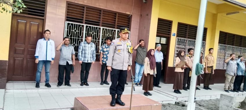 LPA Kota Medan - DPW Nderek Guru Sumut Bersama Kapolrestabes Medan Apel Gerakan Bebas Anti Narkoba Bersama Gen Z