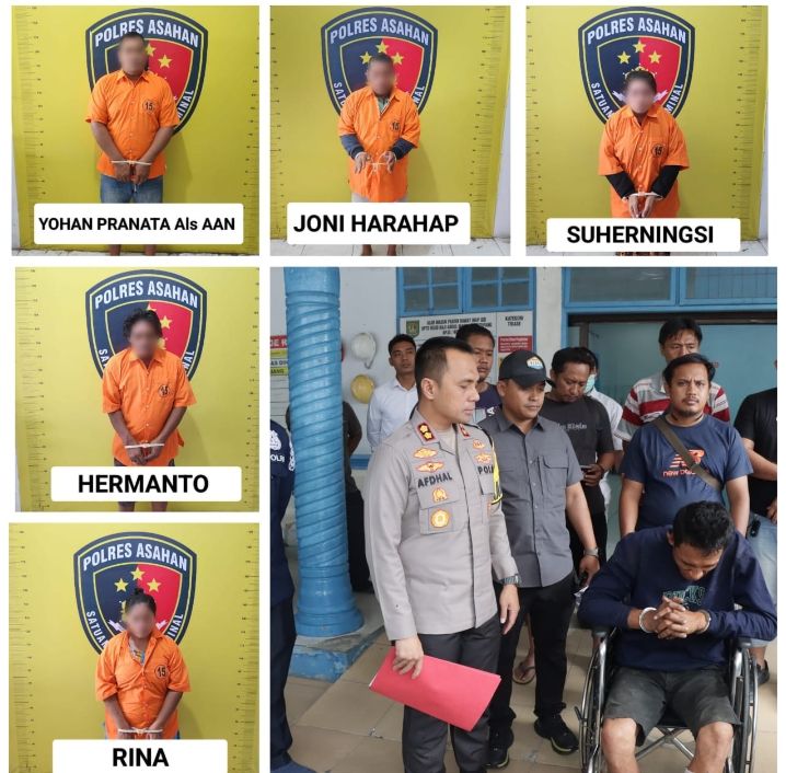 Nekat Merampok, 6 Pelaku Berhasil Dilumpuhkan Polres Asahan