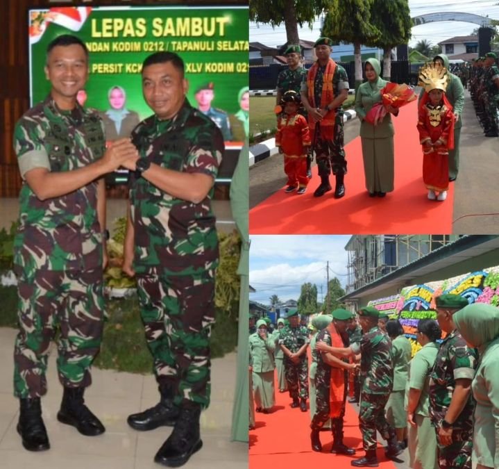 Salam Komando Dandim 0212/Tapsel saat Gelar Pisah Sambut di Makodim Padangsidimpuan