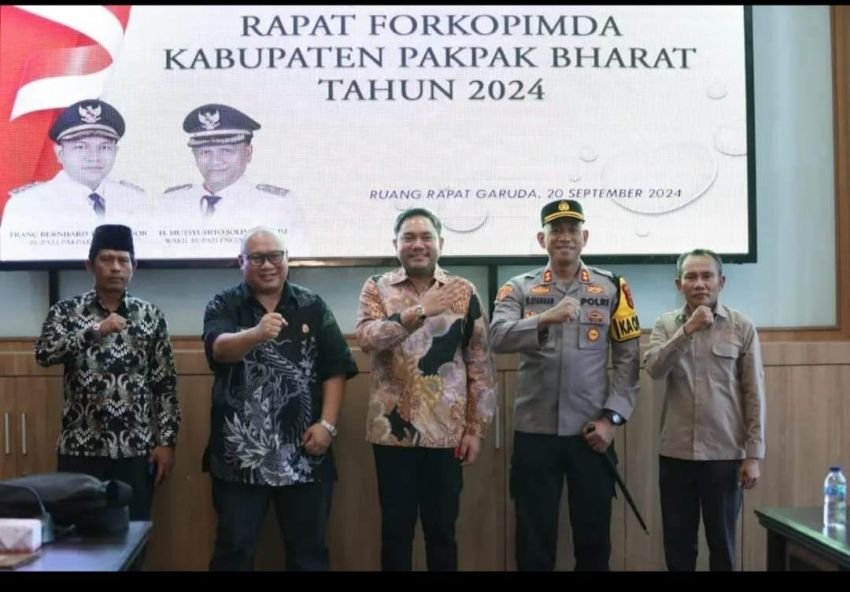 KPU Bersama Forkopimda Pakpak Bharat Gelar Rapat