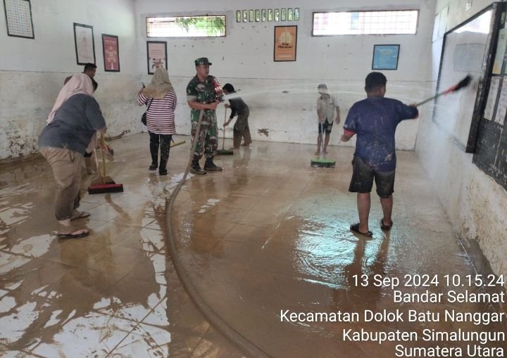 Sinergi TNI-Polri dan Pemerintah Kecamatan Dolok Batu Nanggar,