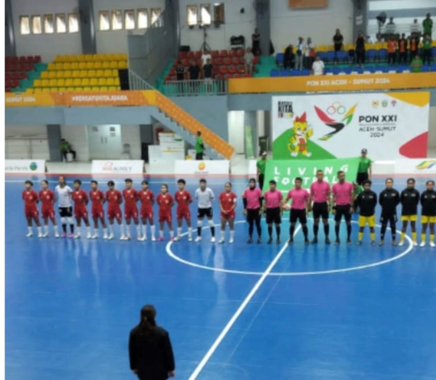 Semi Final Futsal PON XXI, Polda Sumut: Semangat Sportivitas dan Fair Play Tetap Terjaga