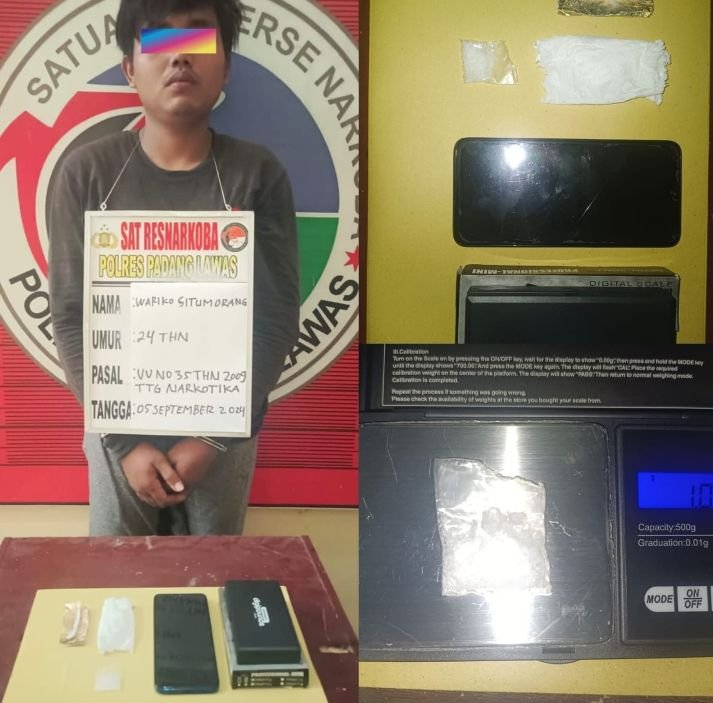 Sat Narkoba Polres Palas Kembali Meringkus Pengedar Narkoba Jenis Sabu di Desa Tanjung Aek Nabara