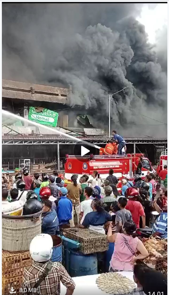 Pasar Horas Terbakar, Kerugian Capai Miliaran