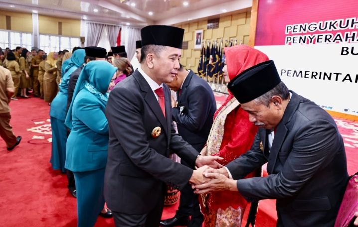 Sekda Asahan menghadiri Pengukuhan Pjs Bupati Asahan