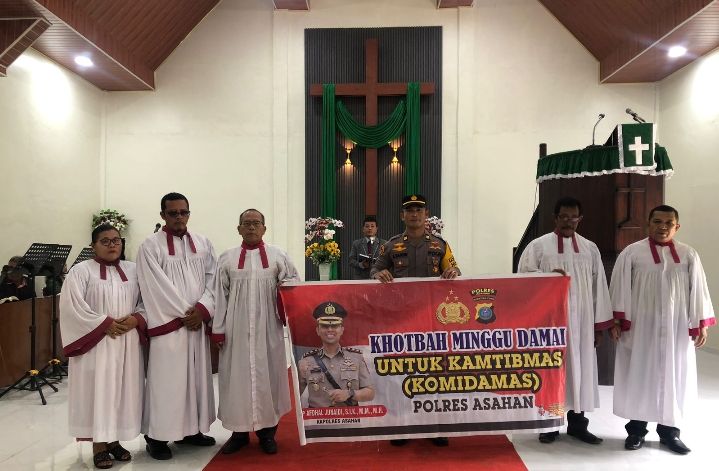 Kasubsi Humas Polres Asahan Iptu Dr. Anwar Sanusi S, SH, MH Melaksanakan Komindamas
