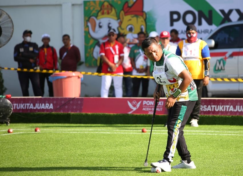 Sulsel Puncaki Klasemen Sementara Triple Pria Gateball PON XXI