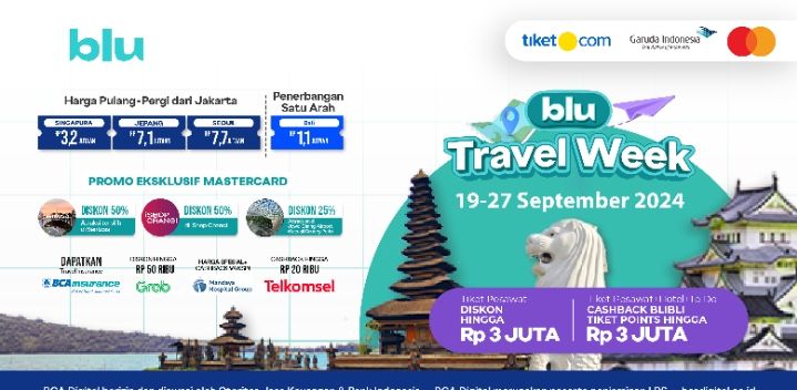 Diskon Tiket Hingga Rp 3 Juta! Ini Dia Rahasia Liburan Mewah dengan Budget Ekonomis Bersama blu Travel Week