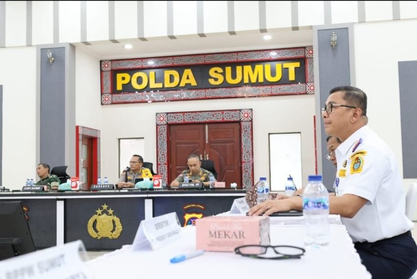 Persiapan Pengamanan Closing Ceremony PON di Stadion Utama Sport Center, Polda Bersama Dishub Sumut, Satpol PP Gelar Rakor