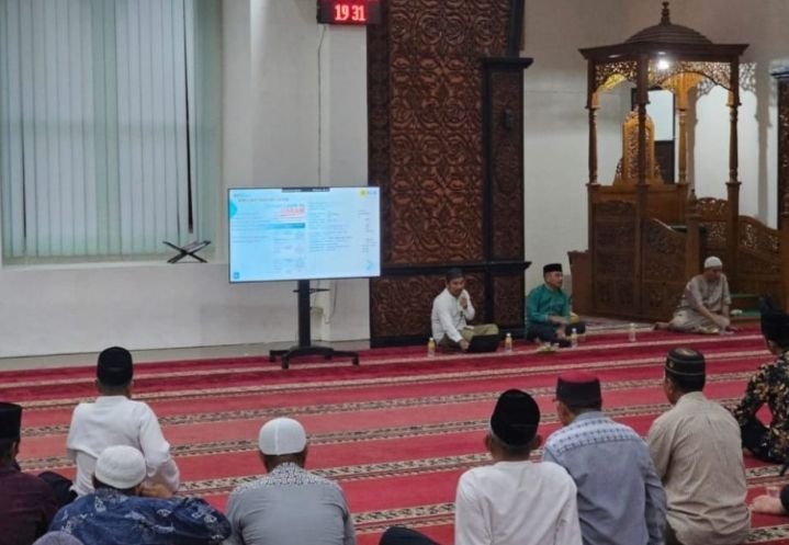 PLN Gelar Sosialisasi Promo Belanja Nyaman Listrik Aman di Mesjid Agung Tebing Tinggi