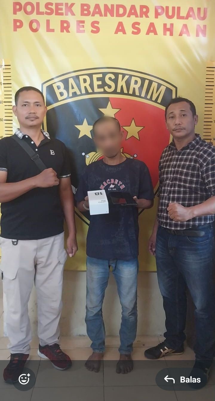 Polsek Bandar pulau Polres Asahan Berhasil Mengamankan Pelaku Curat