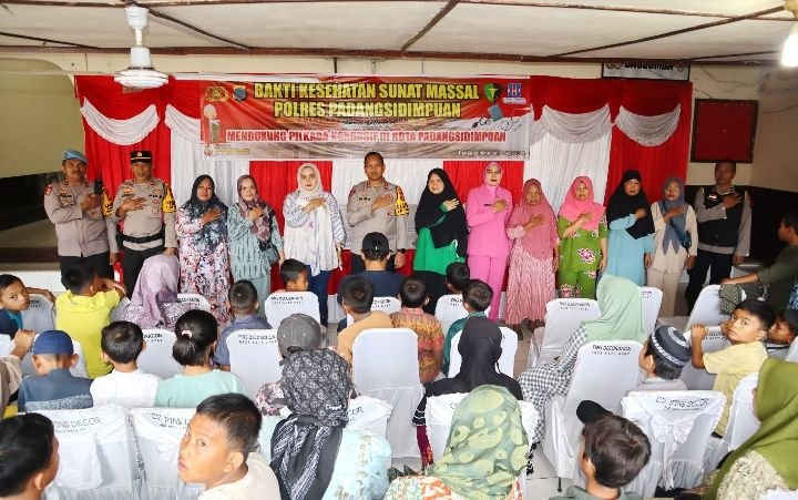 Polres Padangsidimpuan Gelar Sunat Massal Gratis, Ini Keterangan AKBP Wira Prayatna