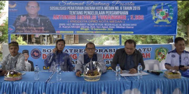 Sosialisasikan Perda Persampahan, Antonius Ajak Warga Sei Agul Peduli Kebersihan