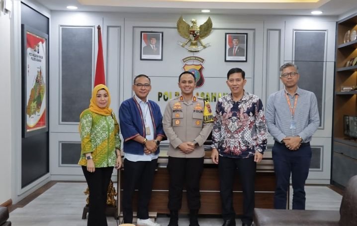 Kapolres Asahan Menerima Silaturahmi Perwakilan Pimpinan Wilayah Bank BNI Sumut