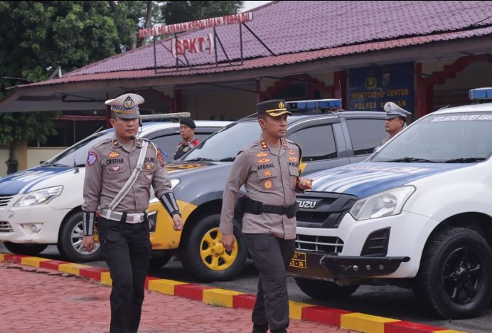 Polres Asahan Gelar Apel Pasukan Operasi Kewilayahan Zebra Toba - 2024 di Wilayah Hukum Polres Asahan