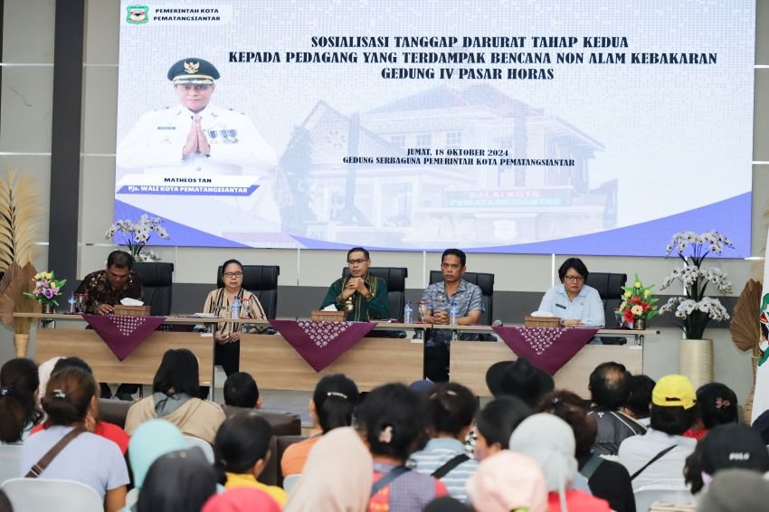 Pemko sosialisasi Tanggap Darurat Tahap II kepada pedagang korban dan terdampak kebakaran gedung IV Pasar Horas
