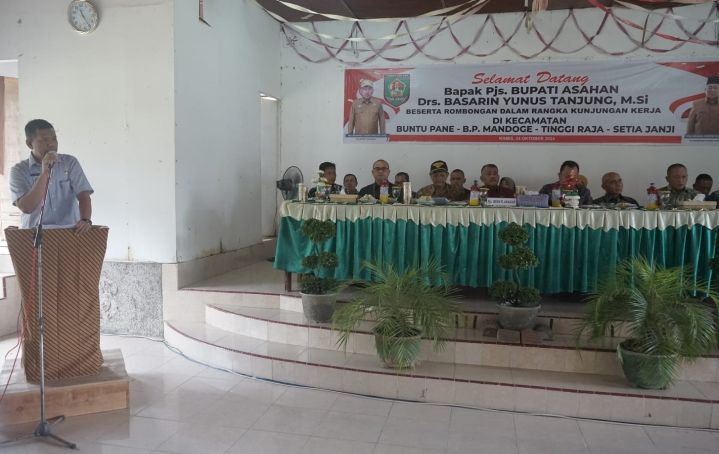 Pjs. Bupati Asahan Kunjungan Kerja di Kecamatan Buntu Pane, BP. Mandoge, Tinggi Raja dan Setia Janji