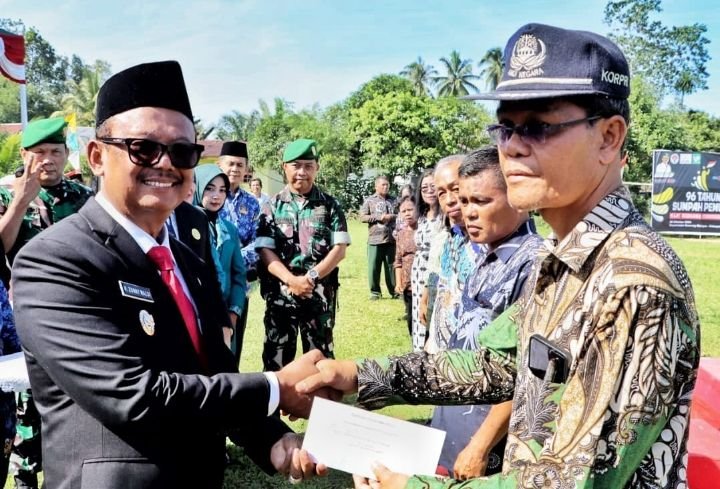 Upacara Hari Sumpah pemuda Ke 96 Tahun 2024 Kabupaten Simalungun di Kecamatan Gunung Maligas