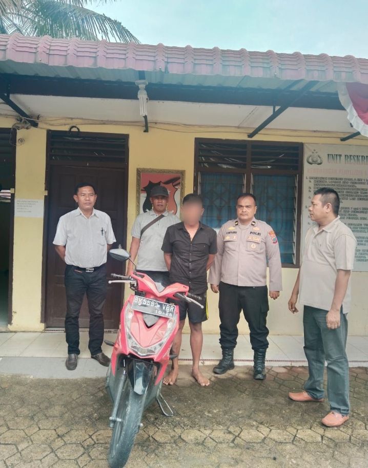 Polsek BP Mandoge Polres Asahan Berhasil melakukan Penangkapan Pelaku Curanmor