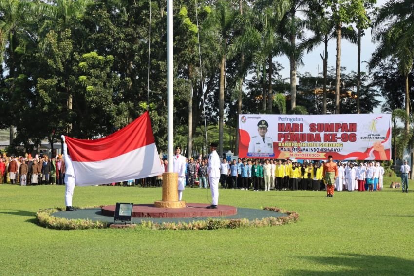 Kapolresta Deli Serdang Hadiri Upacara Peringatan Sumpah Pemuda Ke 96 Pemkab Deli Serdang