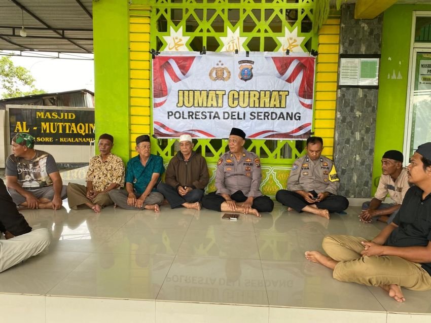 Polresta Deli Serdang Gelar Kegiatan Jumat Curhat, Dengarkan Keluhan Dan Masukan Masyarakat