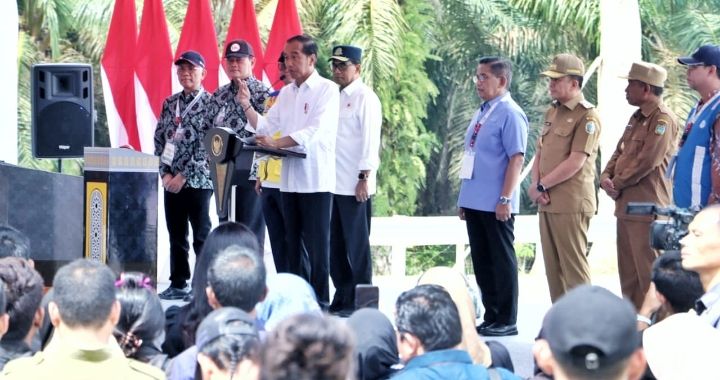 Plt Bupati Simalungun Dampingi Presiden RI Resmikan Jalan Tol Trans Sumatera Ruas Indrapura-Kisaran,