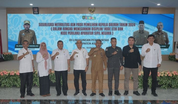 Pjs Bupati Asahan Buka Sosialisasi Netralitas ASN Pada Pilkada Tahun 2024