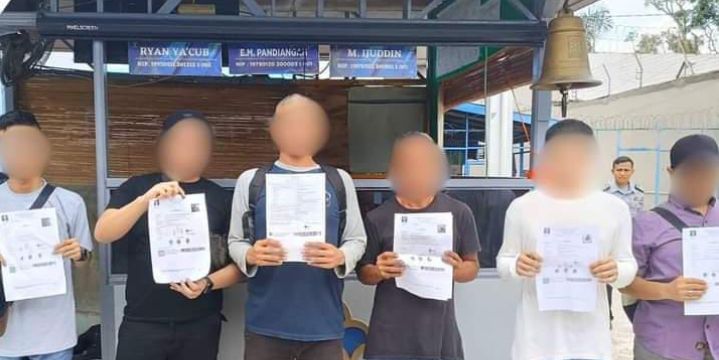 6 Orang Warga Binaan Lapas Padangsidimpuan Menghirup Udara di Luar