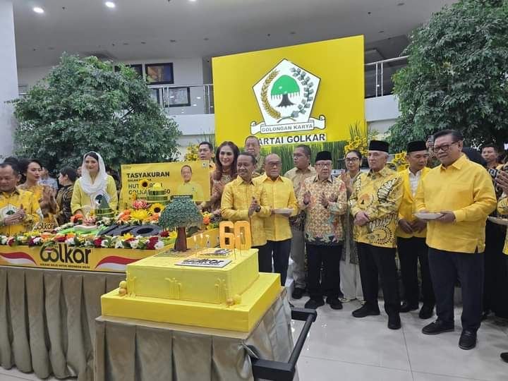 Syukuran  Sederhana HUT ke-60 Partai Golkar di DPP, Tampilkan Komitmen Sosial dan Kebersamaan