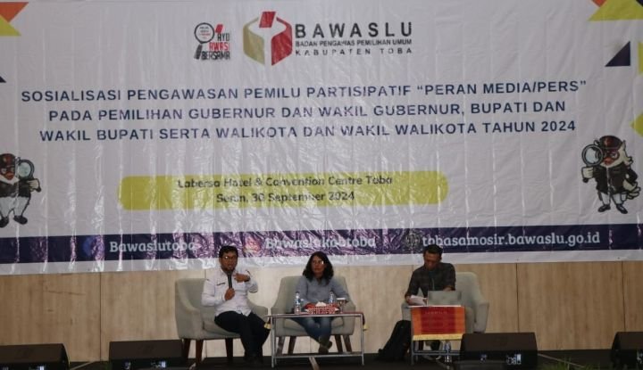 Bawaslu Ajak Wartawan Sukseskan Pilkada Toba
