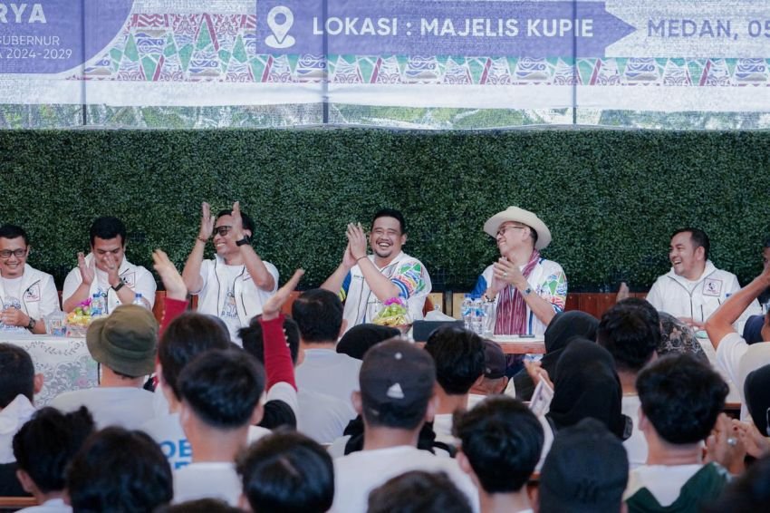 Hadir di Apel Akbar Projo Muda Sumut, Bobby Nasution Tularkan Energi Wujudkan Indonesia Emas 2045